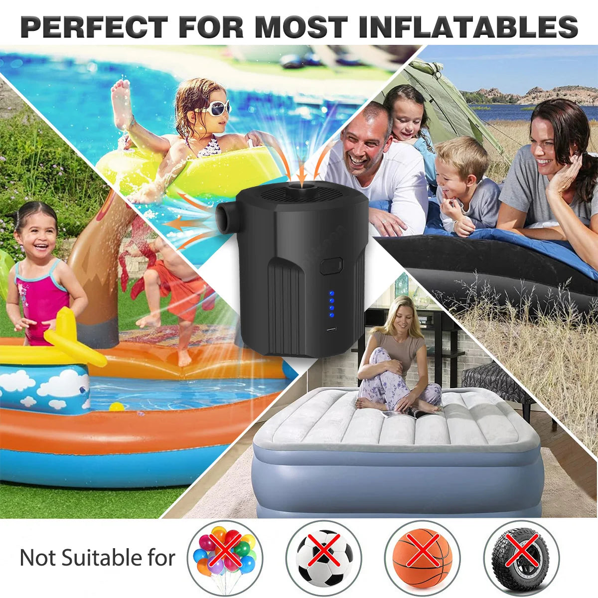 Pompe à air électrique portable
