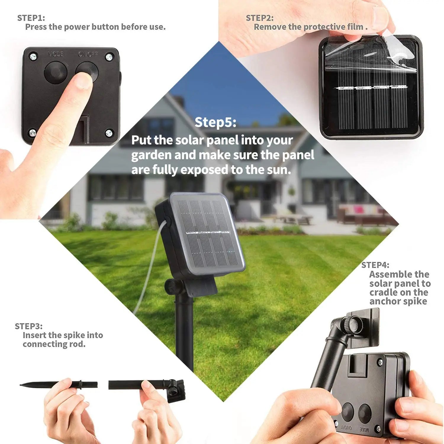 Guirlande solaire clip 200 LED