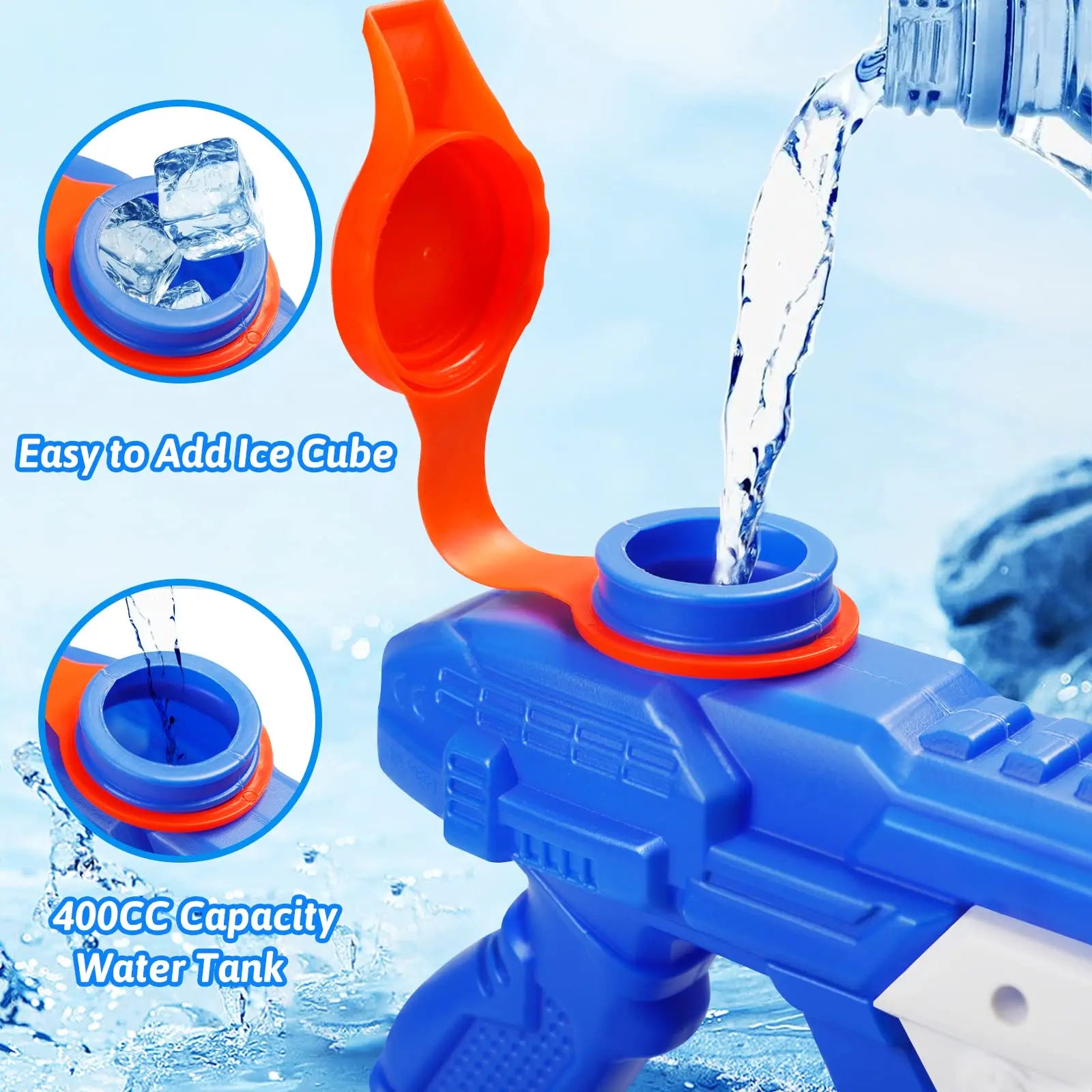 Pistolet à eau haute capacité 600cc