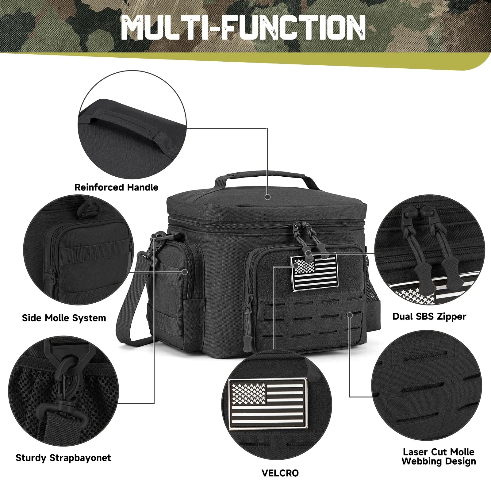 Sac glacière isotherme tactique 18L