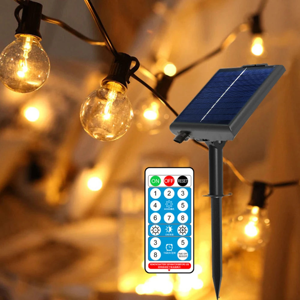 Guirlande solaire G40 avec télécommande