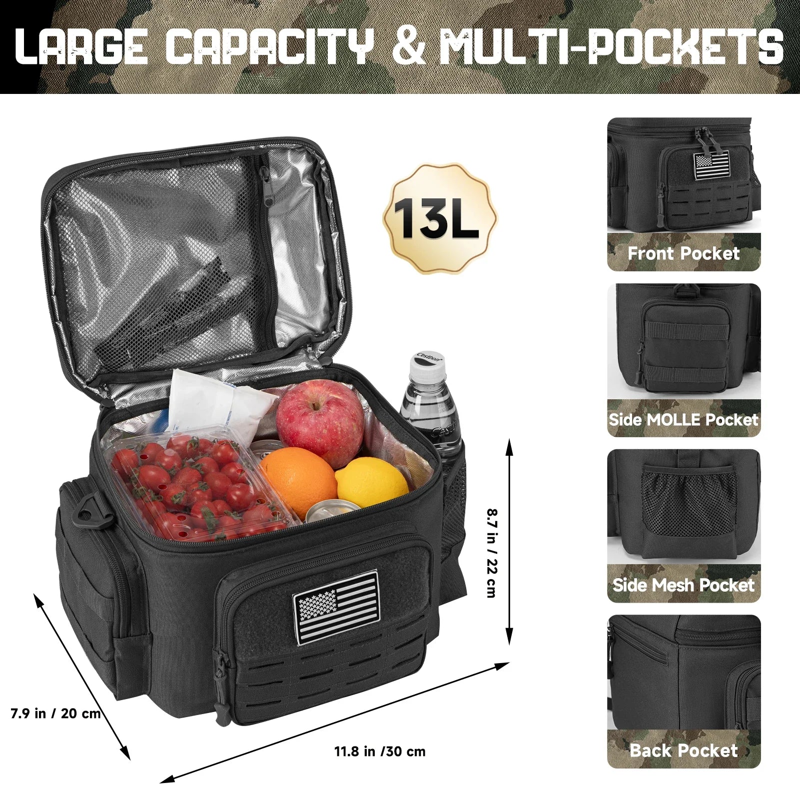 Sac glacière isotherme tactique 18L